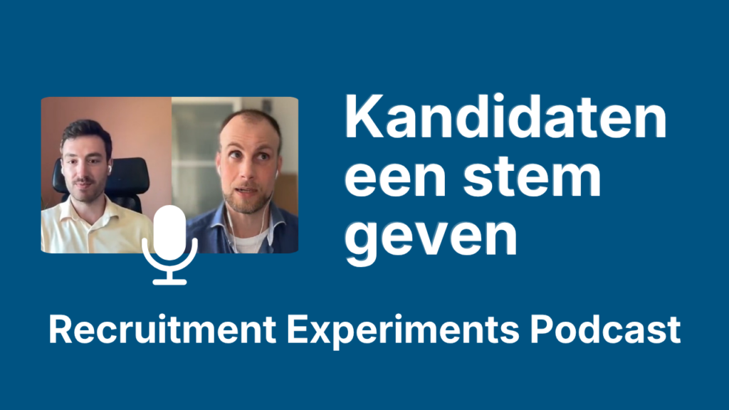 Kandidaten een stem geven in jouw CRO proces voor recruitment