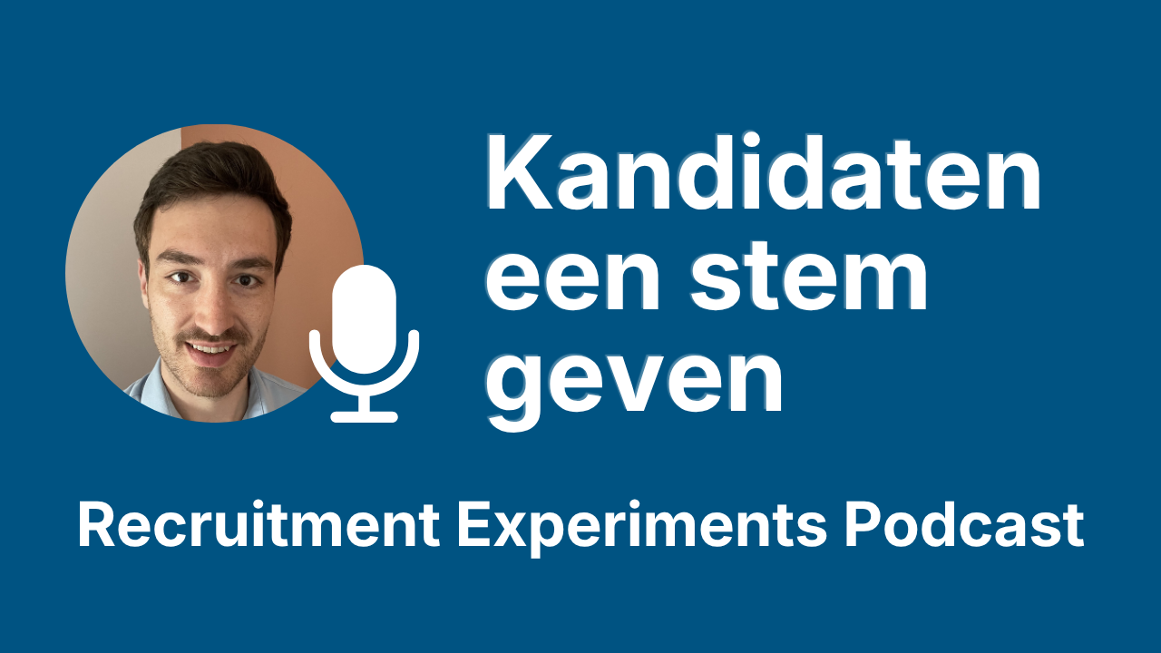 Recruitment Experiments Podcast Promotie