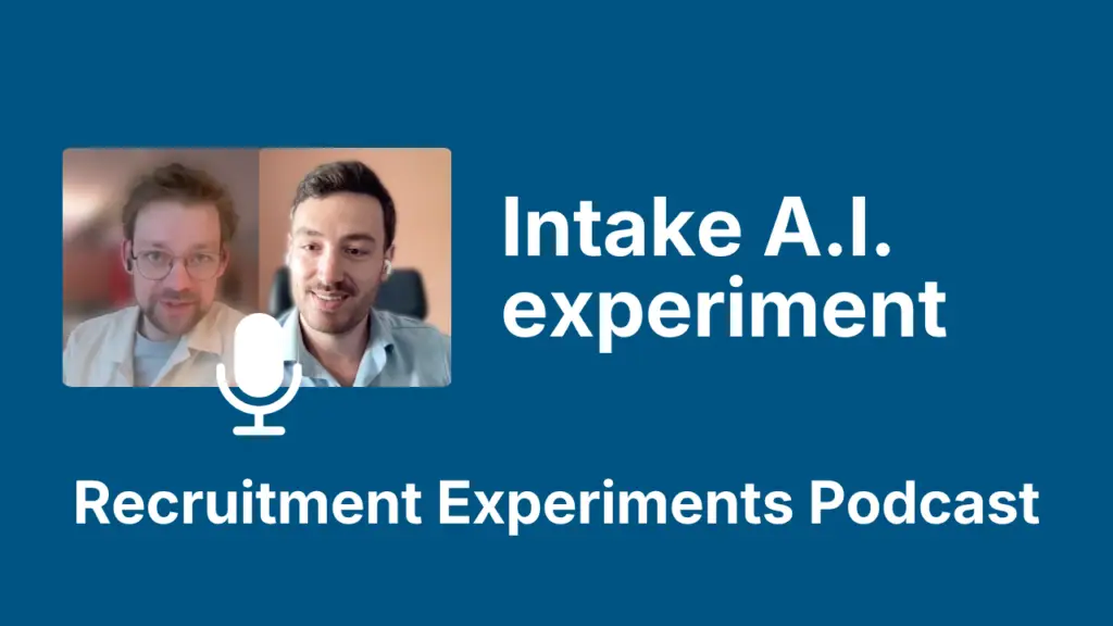 Experimenteren met een eigen A.I. intake applicatie