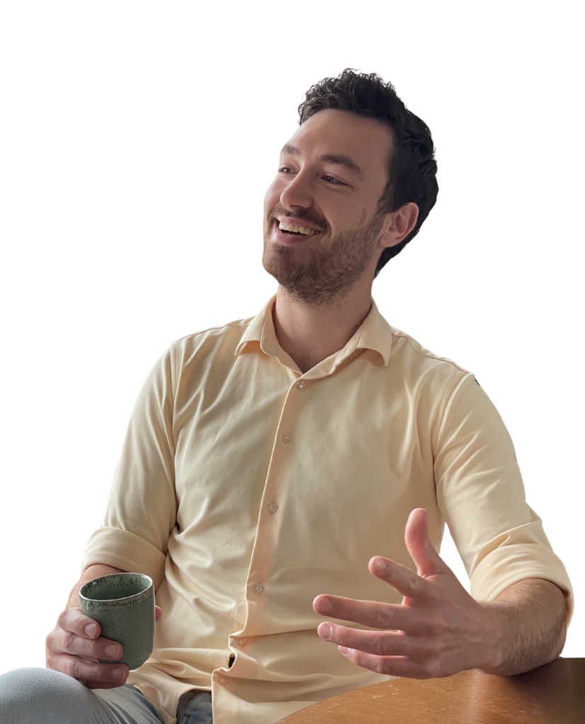 Foto van Axel Hommenga met Koffie