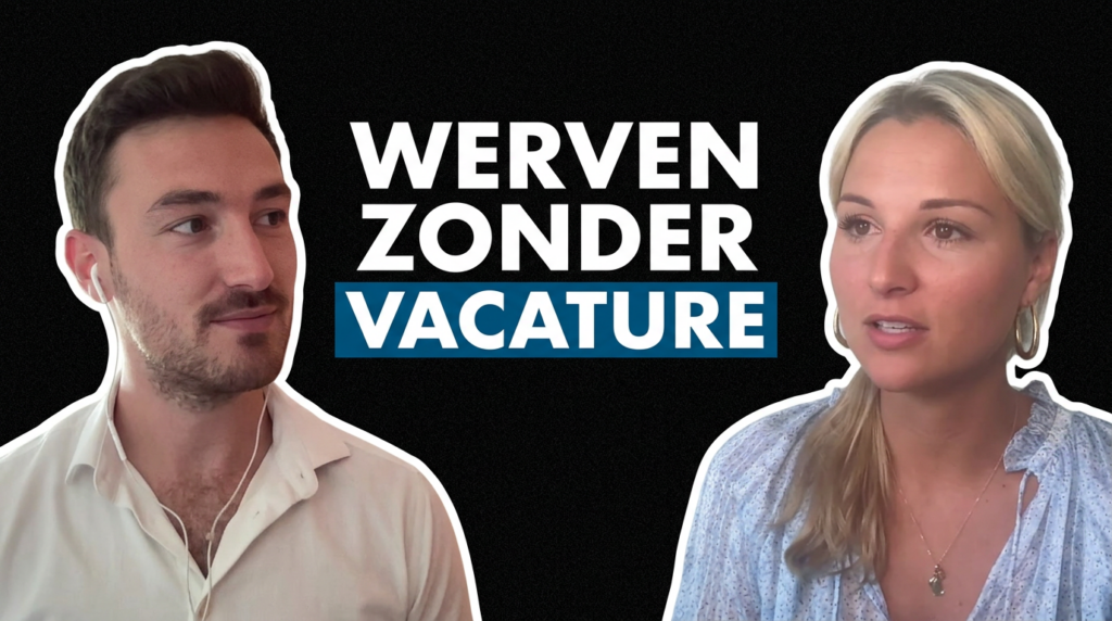 Amy en Axel hebben het over werven zonder vacature