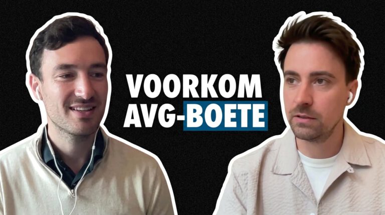 Axel Hommenga en Pim Kitzen in gesprek over de AVG boete